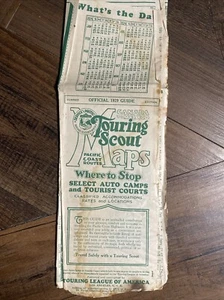 Vtg 1929 Pacific Coast Routes Touring Scout Maps - Touring League Of America - Picture 1 of 9