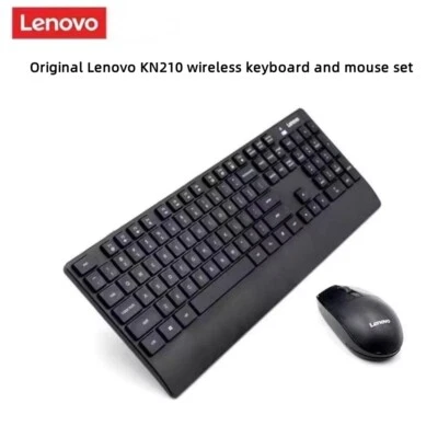 Original Lenovo 2.4G Wireless Keyboard And Mouse Set KN210 For Laptop & PC - US - Image 1 of 4