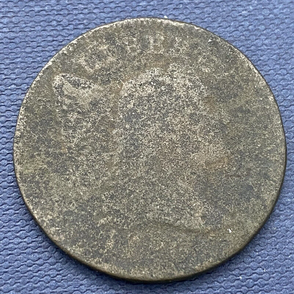 1796 Flowing Hair Large Cent 1c Circulated #42826 - Image 1 of 2