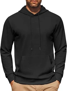 COOFANDY Mens Hoodie Long Sleeve Casual Pullover Hooded Sweatshirt Fashion Draws - Picture 1 of 18