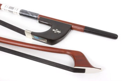 3/4 Upright Double Bass Bow Brazilwood Ebony frog German style Black Horse Hair - Image 1 of 4