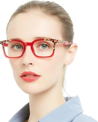 OCCI CHIARI Red Chic Reading Glasses Women's Readers Comfort Eyeglasses 4.0+(1.0 - Image 1 of 4
