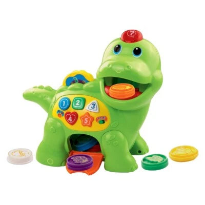 V-Tech Chomp and Count Dino Lights and Sounds Interactive Toy NEW Green Dinosaur - Image 1 of 2