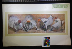 Edgar Degas (1883) Dancers BRAUN & CIE PARIS * Vintage Art PRINT * slippers - Picture 1 of 17