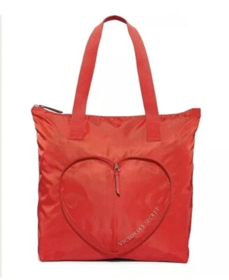 Victoria’s Secret  Valentine's Day Red HEART PACKABLE Tote Shoulder Bag 2024 NWT - Image 1 of 4