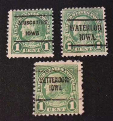 3 - 1922 US Stamps - Scott #552 - Precancels - Used - Iowa - Image 1 of 2