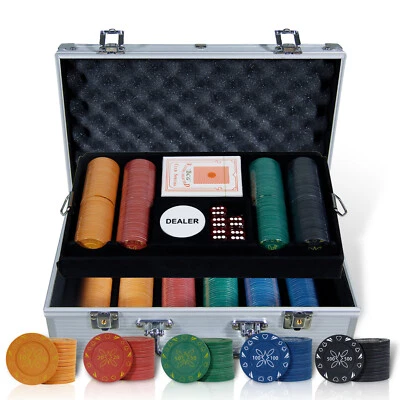 B-WAREN 500 PCS Pokerkoffer aus Aluminium Pokerset Profi ,mit Gedruckte Chips - Bild 1 von 4