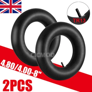 2pcs 4.80/4.00-8 Inner Tube Wheelbarrow Tyre Heavy Duty 480/400-8 Straight Valve - Picture 1 of 9