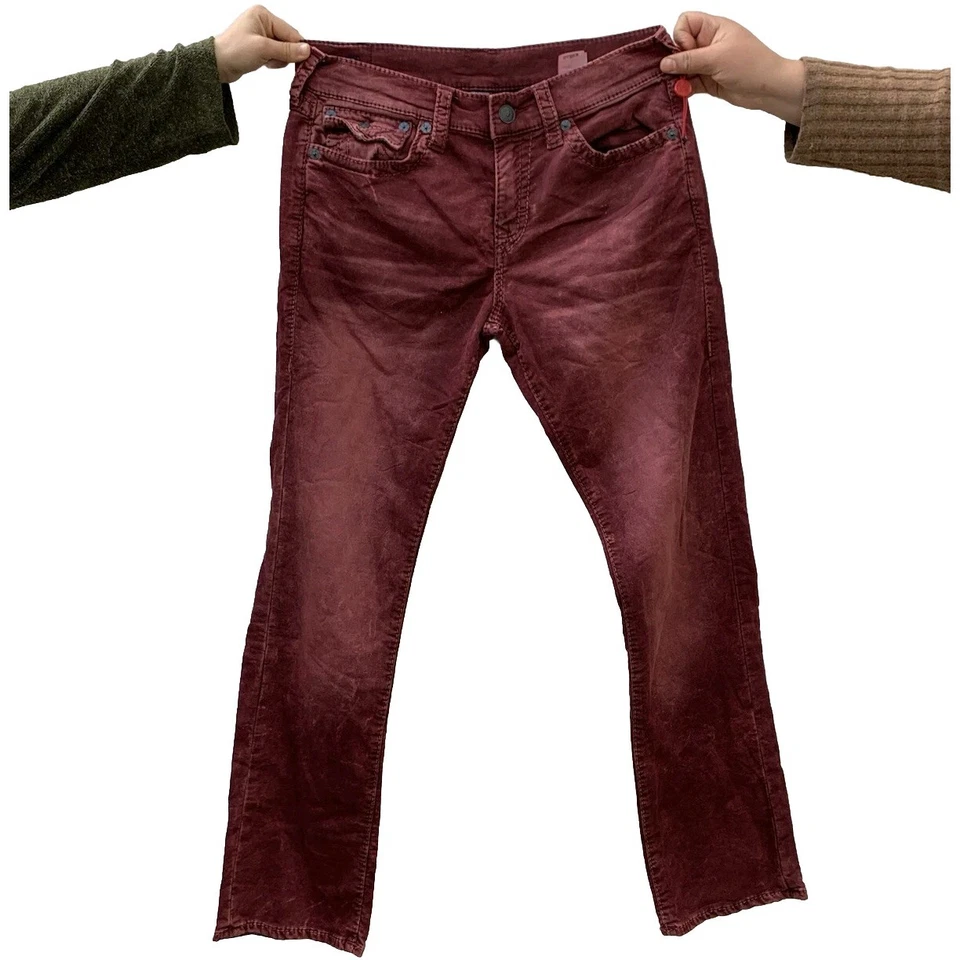 True Religion Ricky Jeans Mens 34W (Tagged 32) Relaxed Straight Cotton Denim #P3 - Image 1 of 4