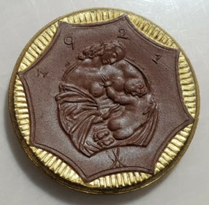 ALEMANIA SAJONIA SACHSEN SAXONY 20 MARK 20 MARCOS 1921 PORCELANA 31 mm - Imagen 1 de 2