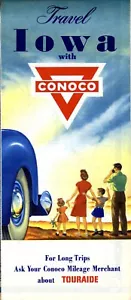 Mappa stradale Conoco 1950: Iowa NOS - Foto 1 di 1