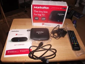 Manhattan T1 HD Freeview Box with Instructions, Remote & HDMI Boxed - Picture 1 of 6