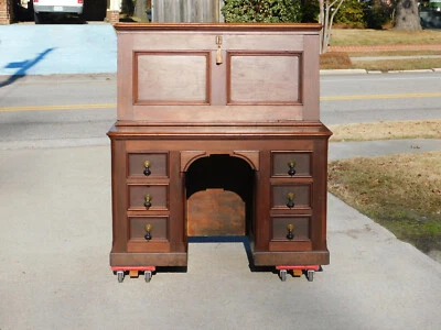 Передний стол викторианской эпохи из орехового дерева - Изображение 1 из 4