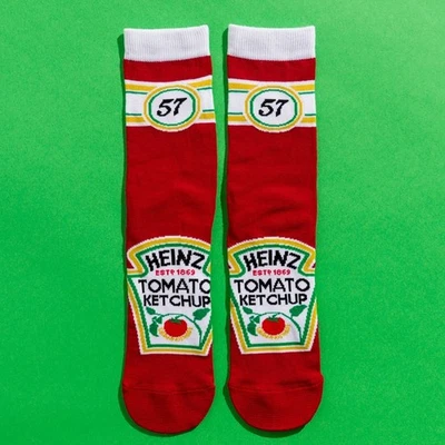 ROY'S BOYS Official Heinz Tomato Ketchup Crew Socks : S-M,M-L : S-M,M-L