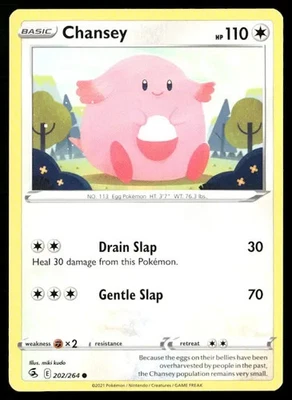 2021 Fusion Strike Set Pokemon Card 202  Chansey NM - Image 1 of 2