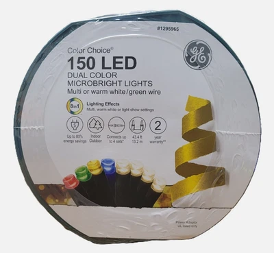 GE Color Choice 150 Ct 43.4-ft Multi-function Color Changing LED String Lights - Image 1 of 4