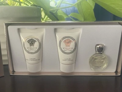 Versace Eros Pour Femme Perfume Set de Regalo ~ Nuevo En Caja ❤️ Foto 1 de 4