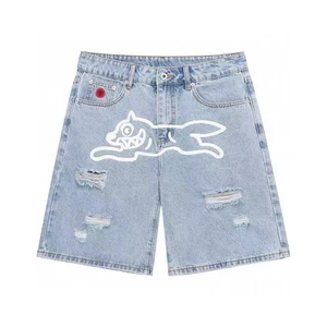 Pantalones Cortos Vaqueros BBC IceCream Run Dog Clásicos Hombres Verano - Imagen 1 de 16