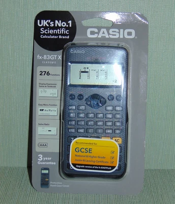 CASIO FX-83GTX Scientific Calculator UK Exam Approved GCSE BRAND NEW - BLACK - Image 1 of 4