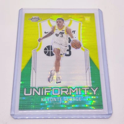 2023-24 Panini Contenders Optic Uniformity RC Green Pulsar KEYONTE GEORGE /25!! - Image 1 of 2