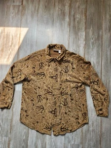 Chaqueta Chico's Shacket Cremallera Frontal Suave Ligera Bronceado Jeroglíficos Talla Grande 2X - Imagen 1 de 7