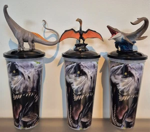 Limited Edition Unused 'Jurassic World: Rebirth' Dinosaur Cinema Cups & Toppers - Picture 1 of 18