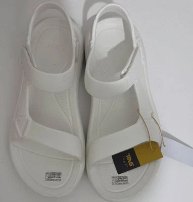 Sandalia de goma blanca TEVA Hurricane Drift para mujer talla 9 nueva con etiquetas Foto 1 de 4