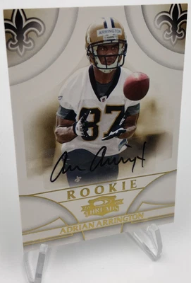 ADRIAN ARRINGTON ROOKIE AUTO SP/299 Card 2008 Donruss THREADS #151 RC MICHIGAN - Image 1 of 4