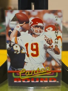 Joe Montana 1994 Pinnacle Canton Bound #8 NFL HOF Kansas City Chiefs  - Picture 1 of 7