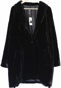Eileen Fisher NUEVO CON ETIQUETAS Cuello Chal ABRIGO DE TERCIOPELO ACOLCHADO Chaqueta con Cinturón $598 Talla XL - Imagen 1 de 6