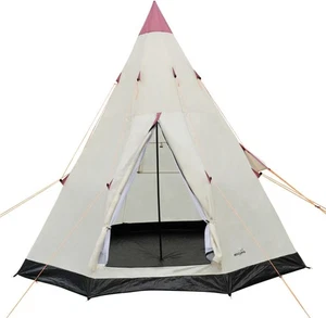 Redcliffs Camping Teepee Tent 2-3 Person Weather Resistant Easy Setup Spacious - Picture 1 of 11