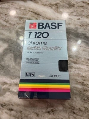 BASF T 120 Chrome Extra Quality Video Cassette New In Package - Image 1 of 2