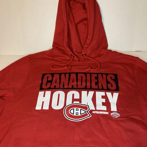 Montreal Canadiens NHL Hockey 47 Brand Hoodie Sweat Jacket Red Size Large L Cover