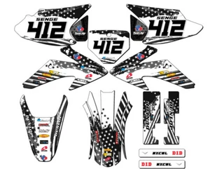 2008-2014 CRF 230 F MERICA Grey Senge Graphics Kit Compatible with Honda - Picture 1 of 10