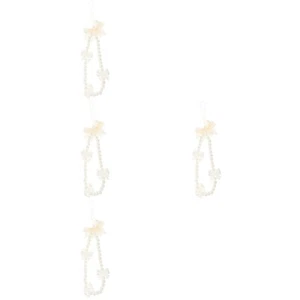  4 Count Pearl Phone Lanyard Bow Charm Key Wrist Chain Cell Holder - Zdjęcie 1 z 12