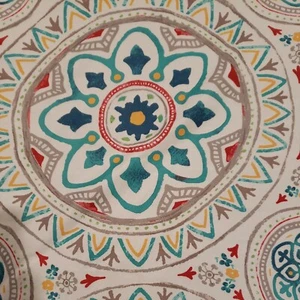 Food Network Medallion Printed Tablecloth. 59 W X 83 in. W/ Zipper for Umbrella - Picture 1 of 4