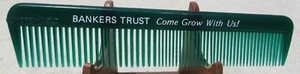 BANKERS TRUST Come Grow With Us. Advertising hair comb 5" - Picture 1 of 2
