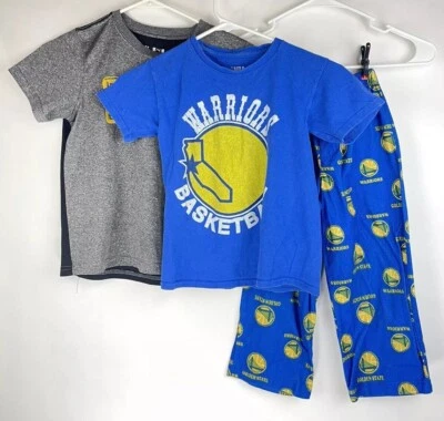 Golden State Warriors Kids Lot Of 3 T-Shirt & Pants Size Small Kevin Durant NBA - Image 1 of 4