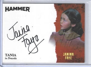 Hammer Horror Autograph Card Janina Faye as Tania in Dracula Unstoppable UK - Picture 1 of 2
