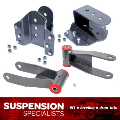 3-5" Rear Drop Lowering Kit For 1999-2007 Ford F250 Hangers and Shackles Foto 1 de 4