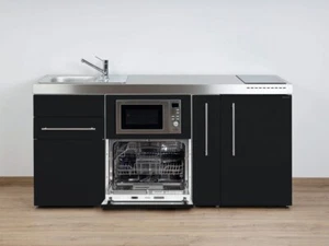 Stengel Miniküche MPGSM 180A, Schwarz, Kühlschrank, Geschirrspüler, Induktion - Bild 1 von 5