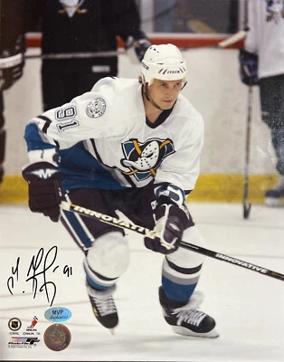Anaheim Mighty Ducks Signed Sergei Fedorov 8x10 Stevie Y Authentics Hologram  — 第 1/2 张图片