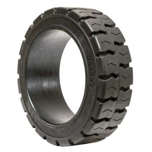 14x4-1/2x8 Wide Track Solid Forklift Press-On 14x4.5x8 Traction Tire 144128 - Picture 1 of 3