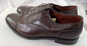 Oxford Allen Edmonds Strand Cuero Marrón Puntera-Puntera Medallón Para Hombre 15 D De Colección - Imagen 1 de 20