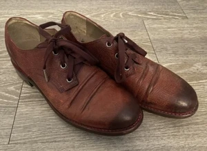 John Fluevog Womens Meryl Red Lace Up Shoes Size 8 - Picture 1 of 7