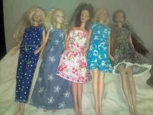 CLEARANCE DOLL CLOTHES FIT BARBIE 5 OUTFIT DRESS, PJS, SUNDRESS, SHORT NG SET 2 - Picture 1 of 1