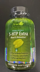 Irwin Naturals Double Potency 5-Htp Extra 60 Soft Gels Exp. 06/2026+ (C8) - Picture 1 of 4