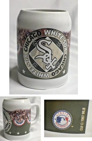 VINTAGE CHICAGO WHITE SOX Ceramic Stein Mug 24 oz MLB Genuine Merchandise (1997) Cover