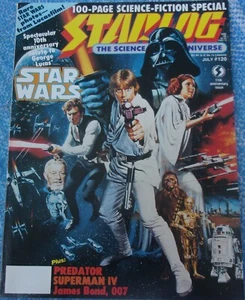 Revista Starlog #120 Décimo Aniversario de Star Wars Edición Predator Superman IV - Imagen 1 de 9