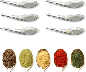 Spice Spoons Sets Masala Dabba - Perfect for Spices & Herbs Jars Condiments - Picture 1 of 14